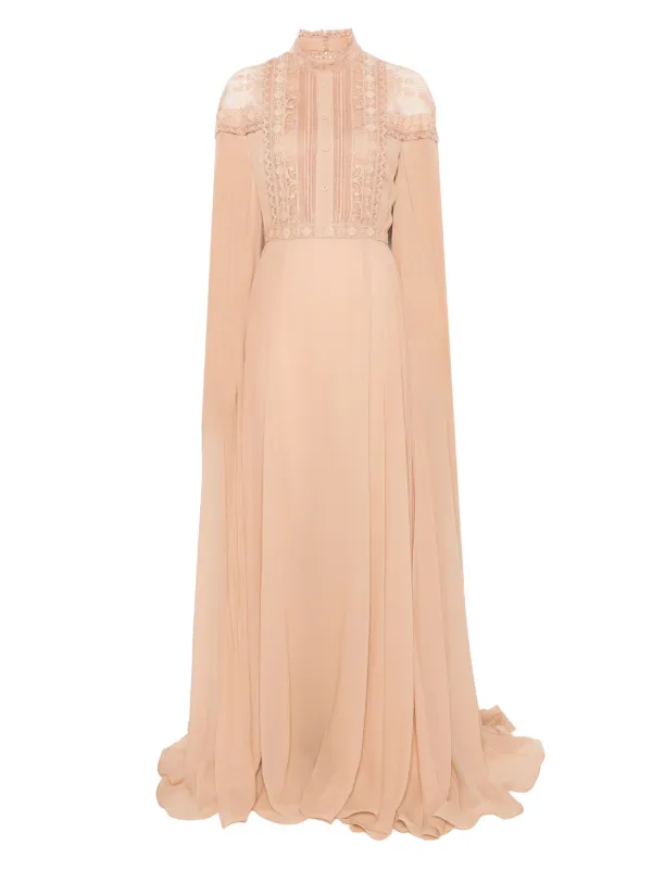 Elie Saab Lace-trimmed Gown - Pink