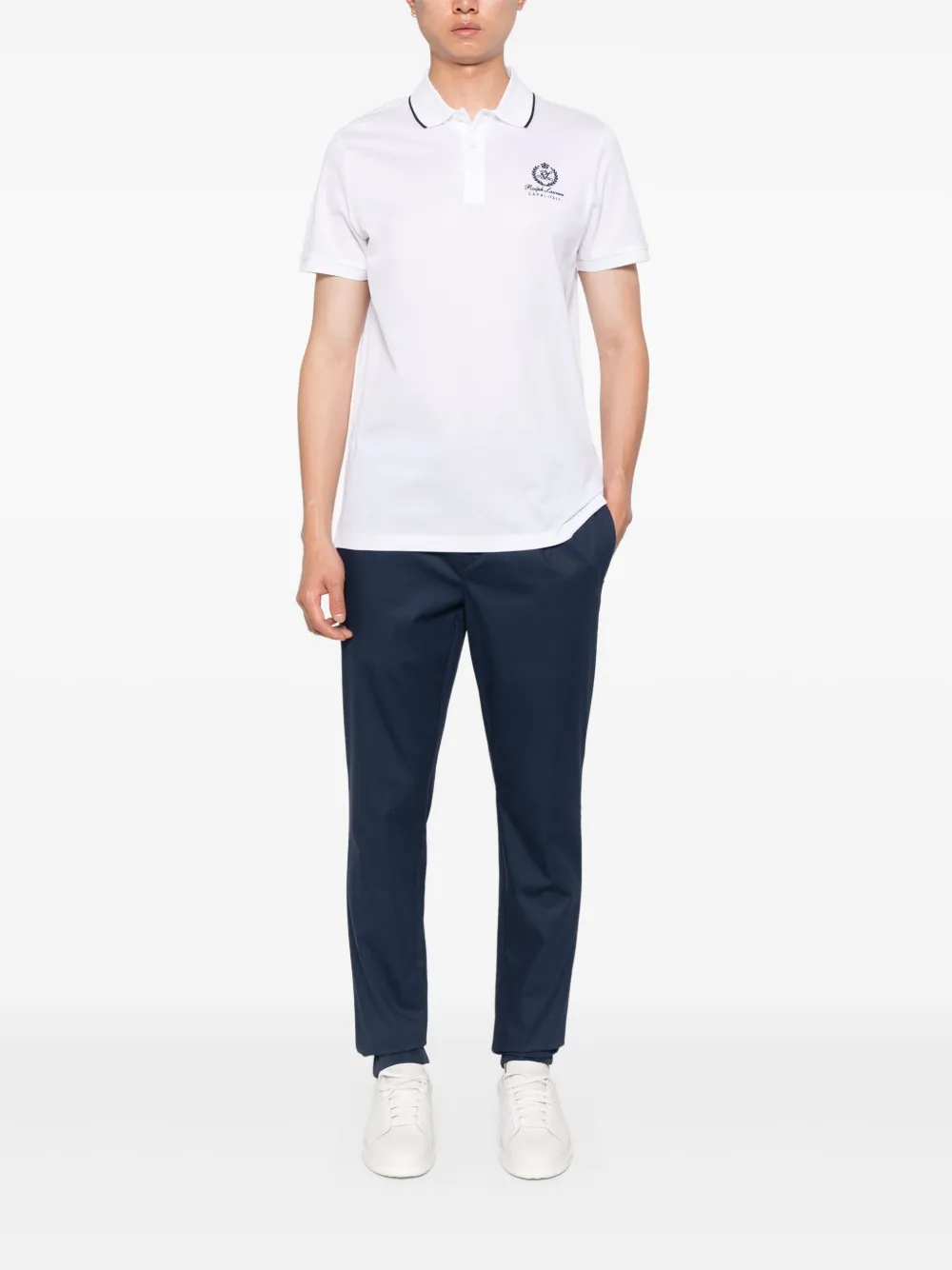 Ralph Lauren Purple Label cotton polo shirt - Wit
