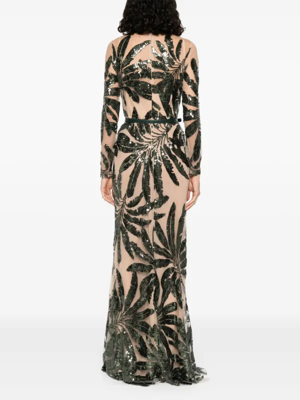embroidered tulle maxi dress Arabella Tulle Maxi Dress — Dusty Blue Floral main image 0