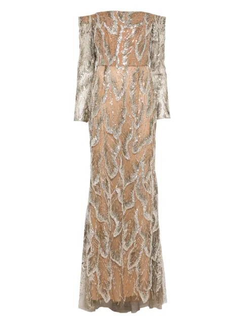 Elie Saab off-shoulder embellished gown