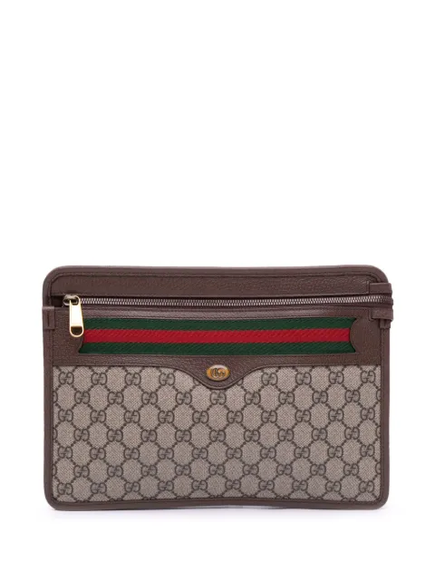 Gucci Pre-Owned 2016-2024 GG Supreme Web Ophidia clutch bag