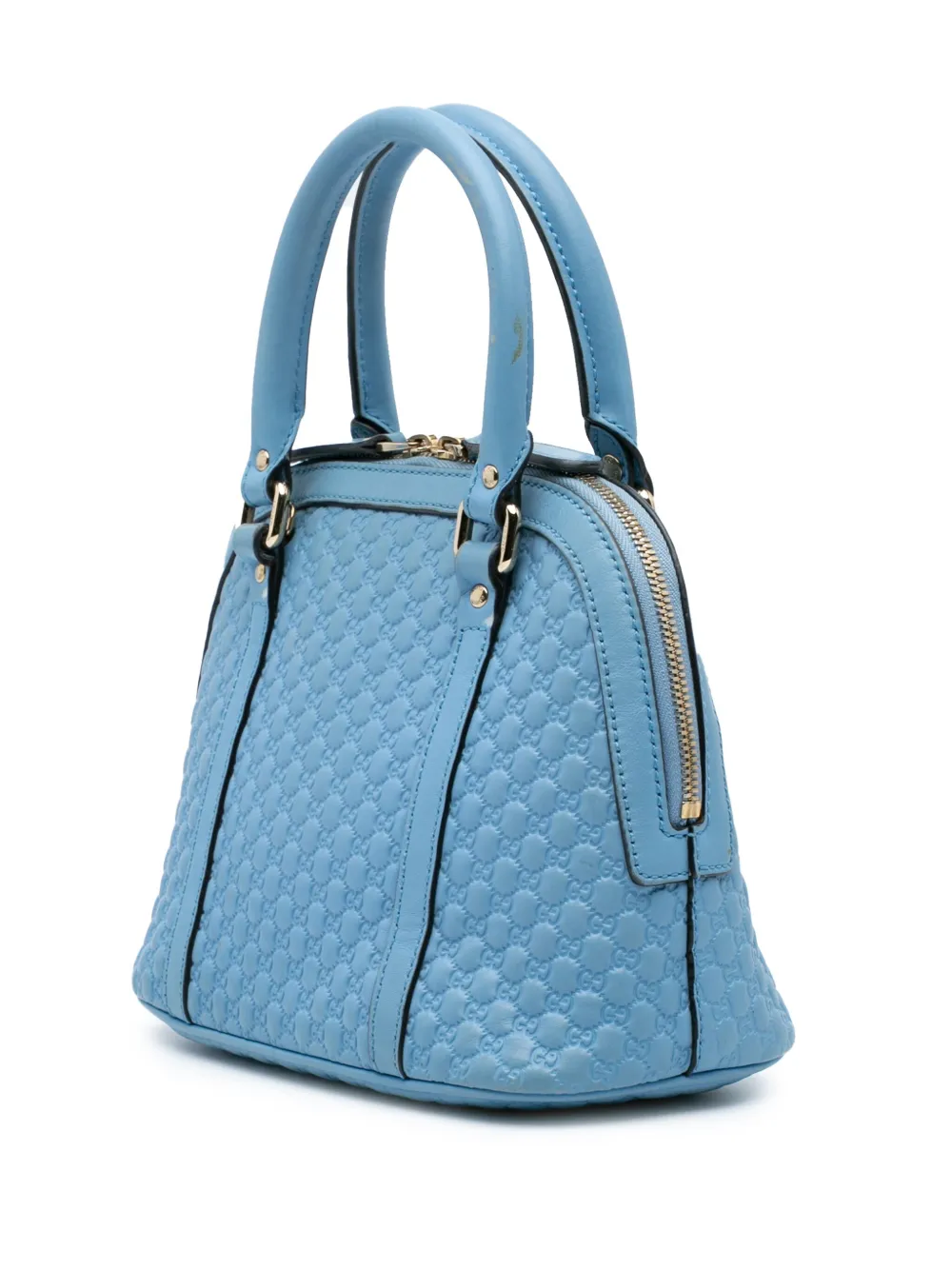 Pre-owned Gucci 2016-2024 Mini Microssima Dome Satchel