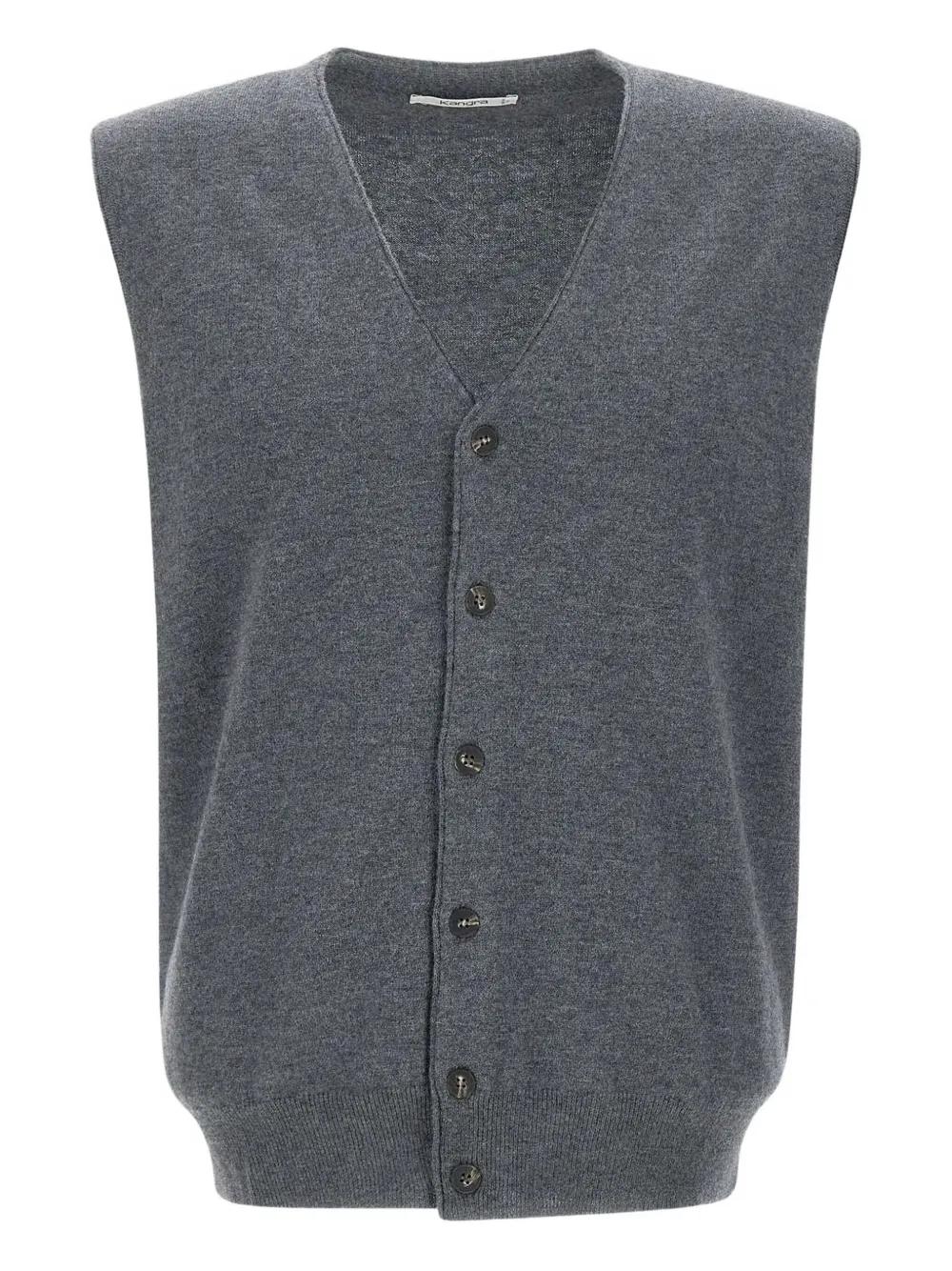 Kangra wool sleeveless cardigan | Grey | Image 1