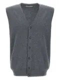 Kangra wool sleeveless cardigan - Grey
