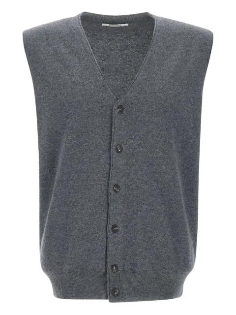 Kangra wool sleeveless cardigan