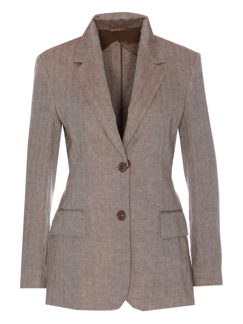 Max Mara Linnen blazer Grijs