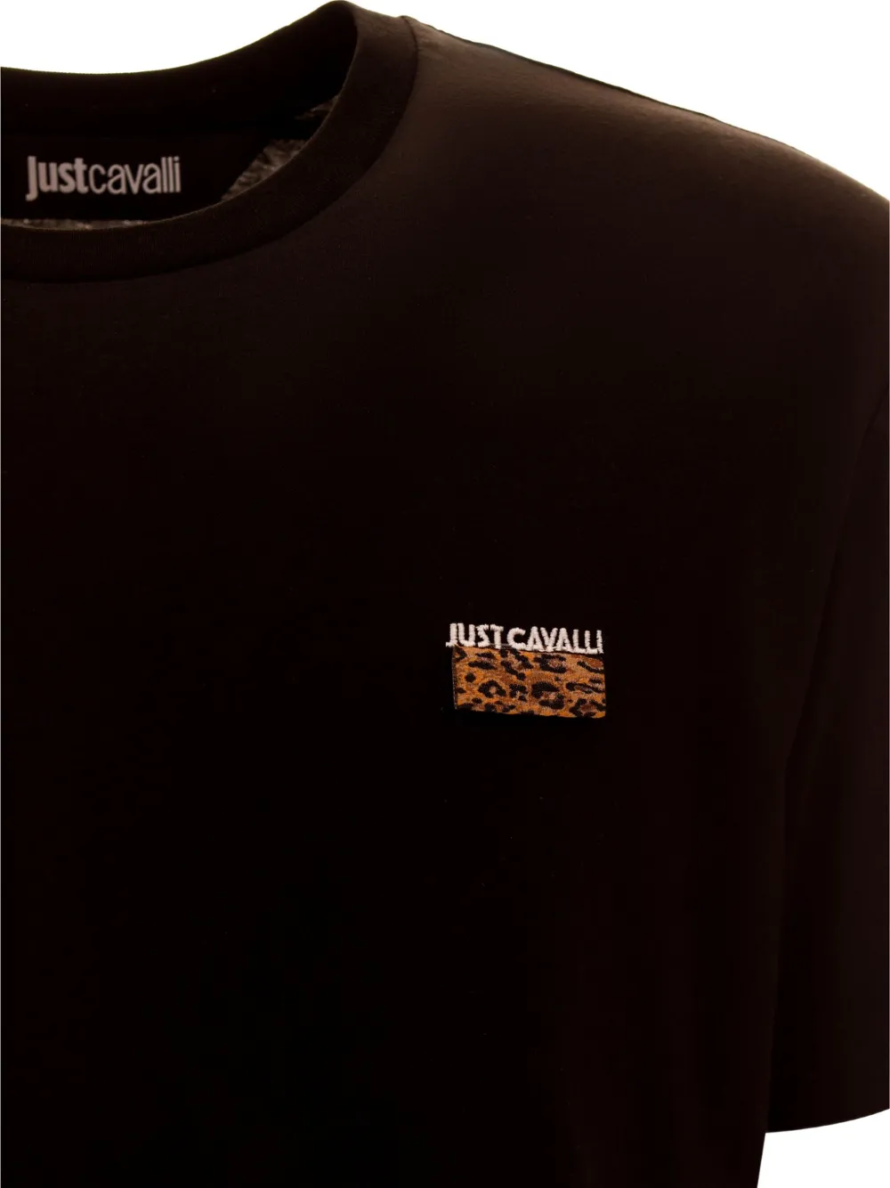 Just Cavalli logo-print T-shirt - Zwart