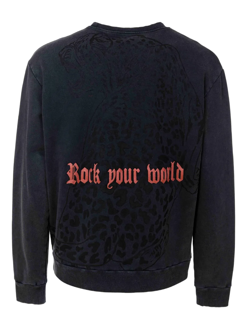 Just Cavalli leopard-print sweatshirt - Zwart