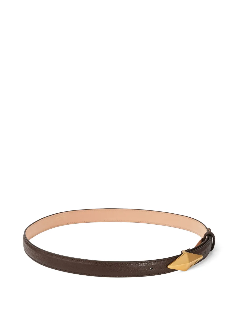 Jimmy Choo diamond-clasp leather belt Bruin