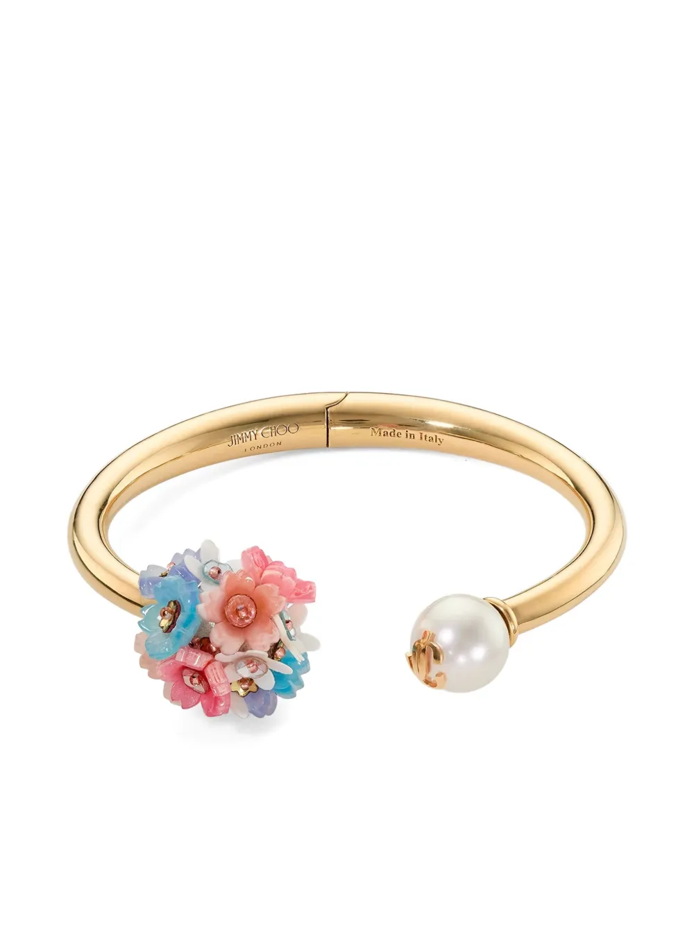 Jimmy Choo Daisy pearl bracelet - Goud