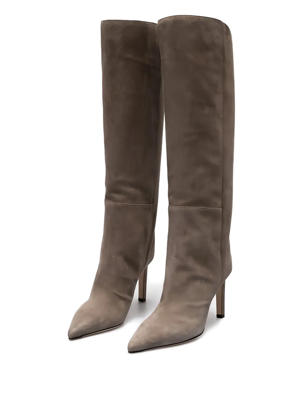 Jimmy Choo Alizze 85 mmknielaarzen met puntige neus Beige