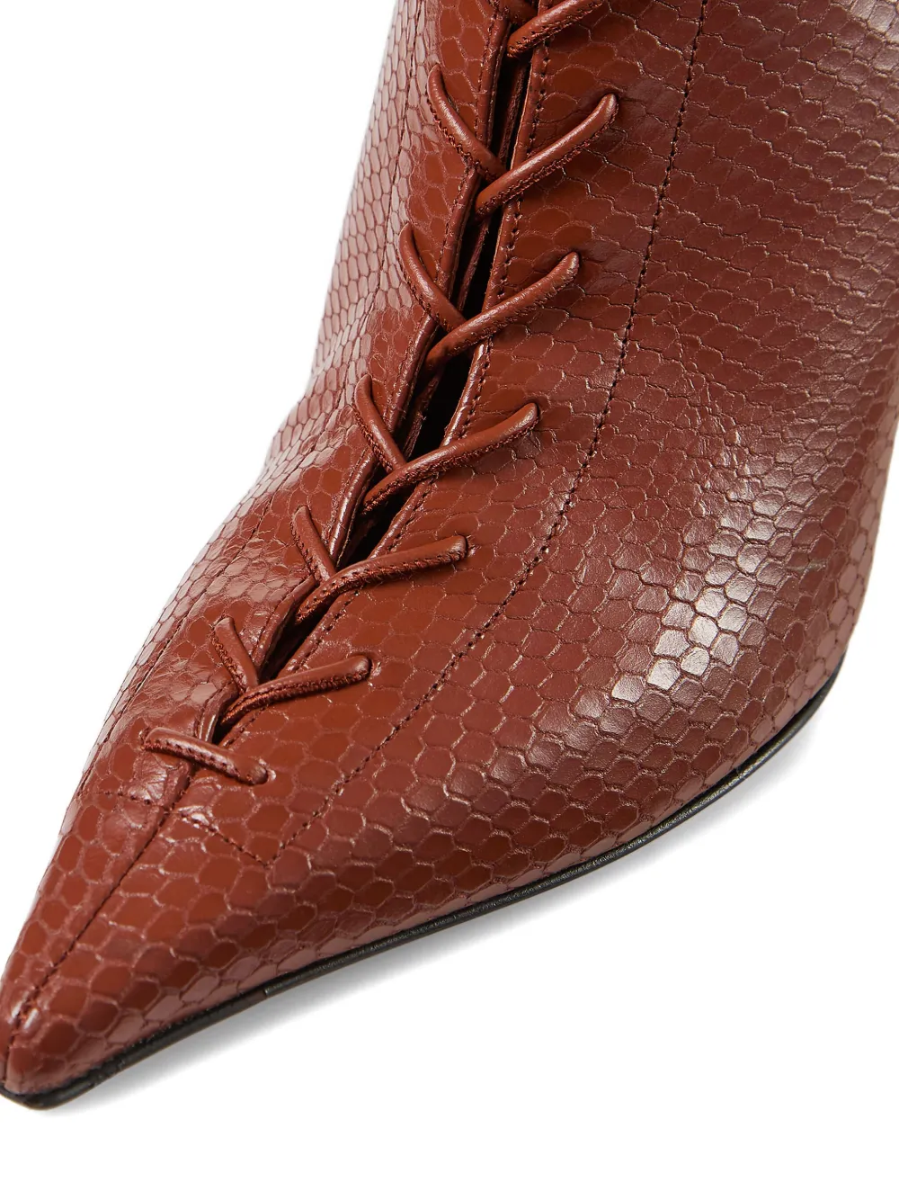 Jimmy Choo 95 mm Scarlett veterlaarzen Rood