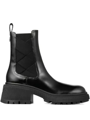 JIMMY CHOO☆関税込み☆ノエミ 80 レザー コンバットブーツ Designer Boots for Women | Leather Boots | JIMMY CHOO US 