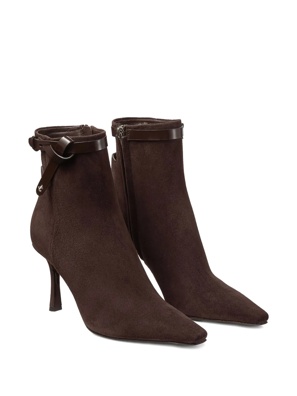 Jimmy Choo 85mm Camie suede ankle boots Brown