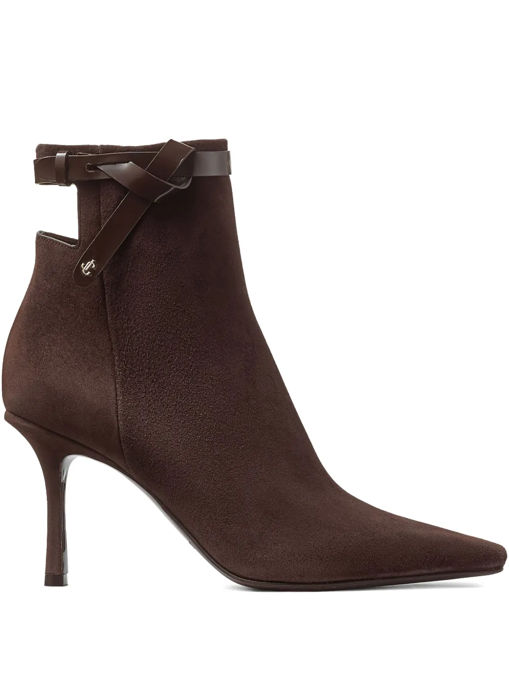 Jimmy Choo 85mm Camie suede ankle boots Brown