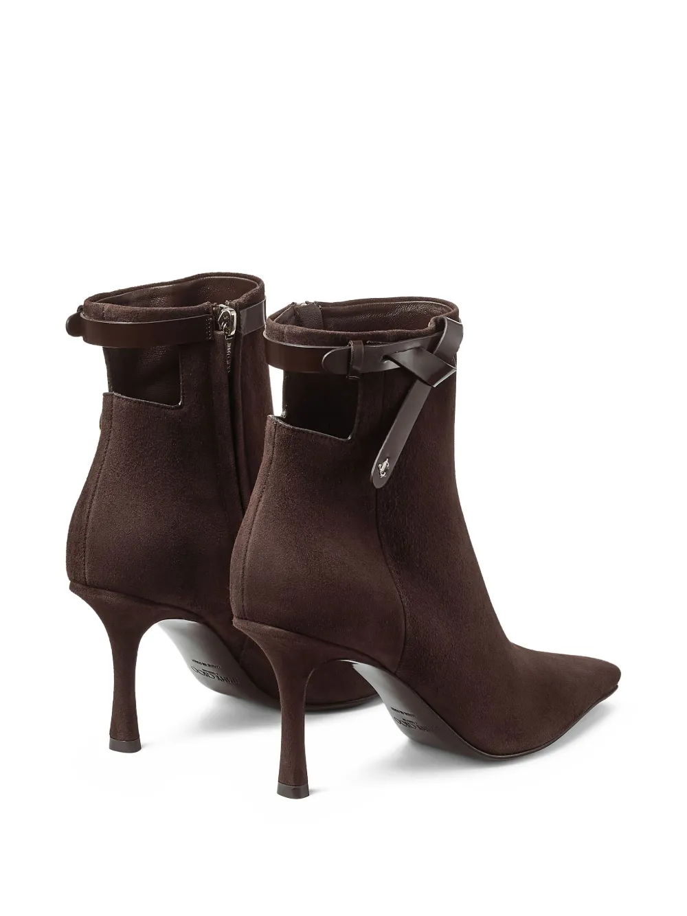 Jimmy Choo 85mm Camie suede ankle boots Brown