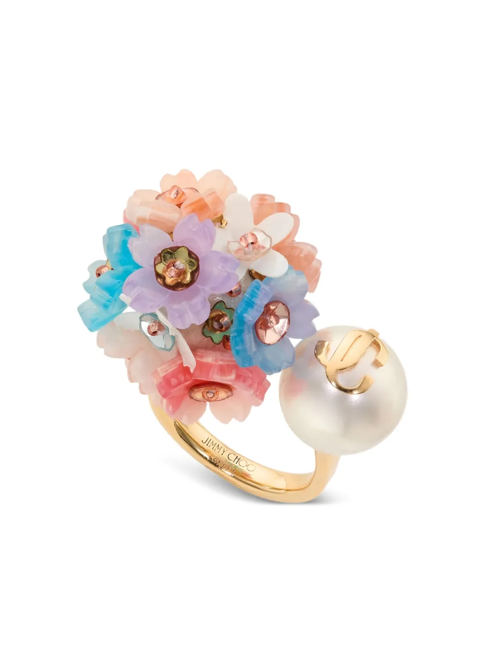 Jimmy Choo anillo Daisy con perla | Image 2