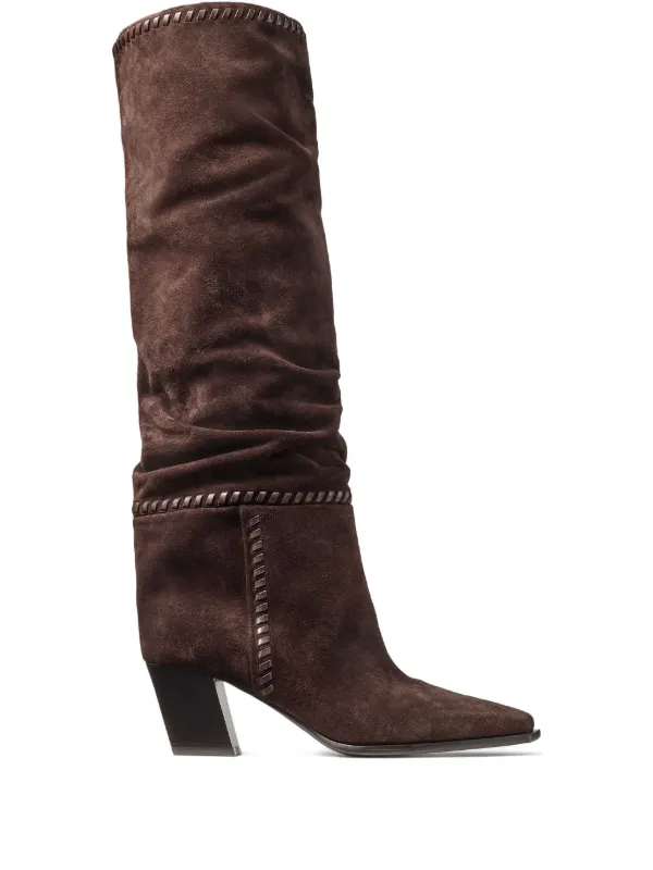 Jimmy Choo ロングブーツ | ブラウン | FARFETCH JP