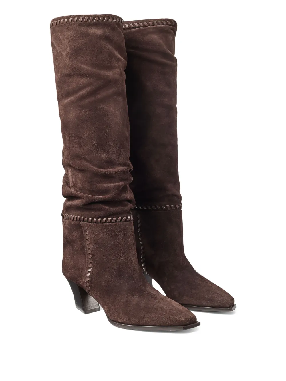 Jimmy Choo 60 mm kniehoge laarzen Bruin