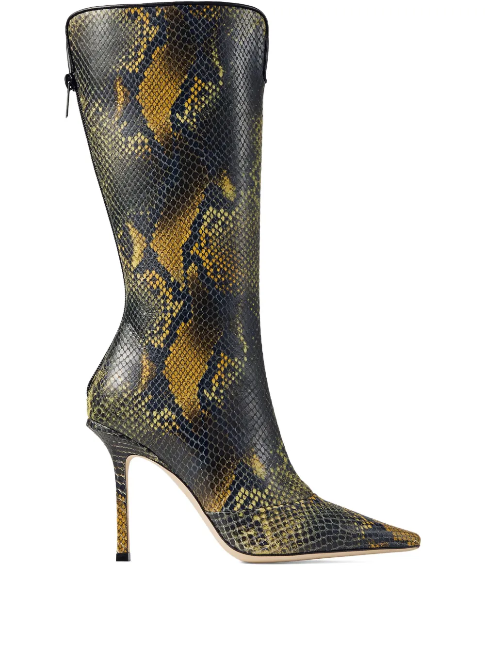 Jimmy Choo 100mm snake-embellishment boots | Black | Image 1
