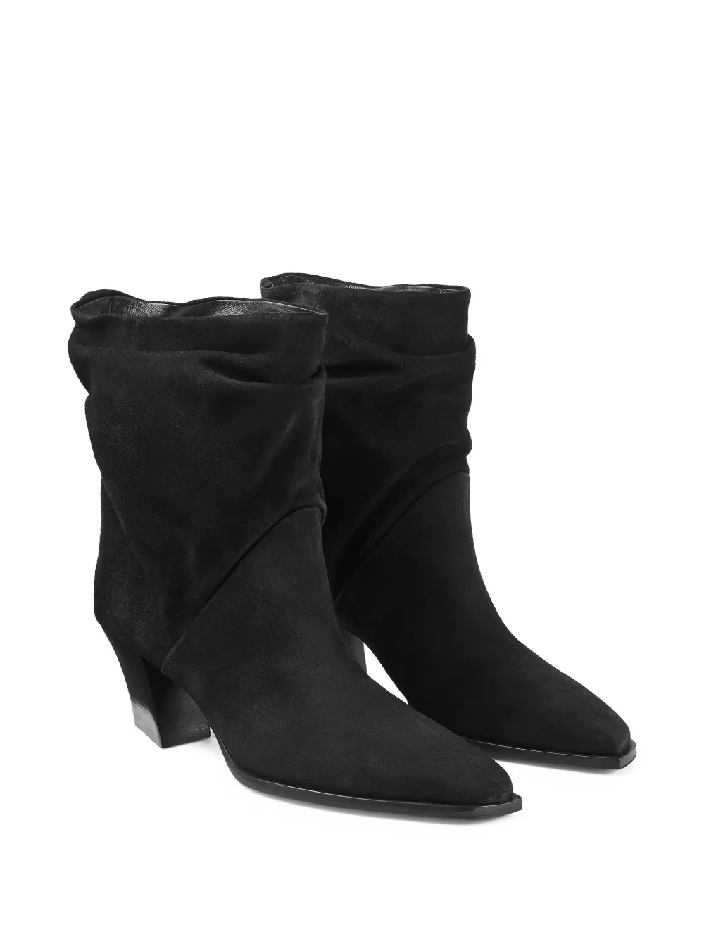 Jimmy Choo 60mm Hart Suede Boots In Black
