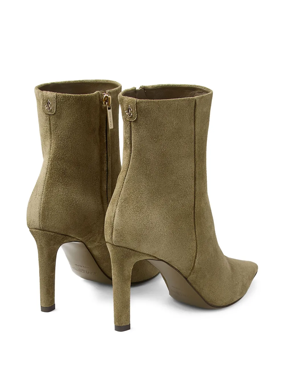 Jimmy Choo 85mm Frankie pointed-toe ankle boots Green