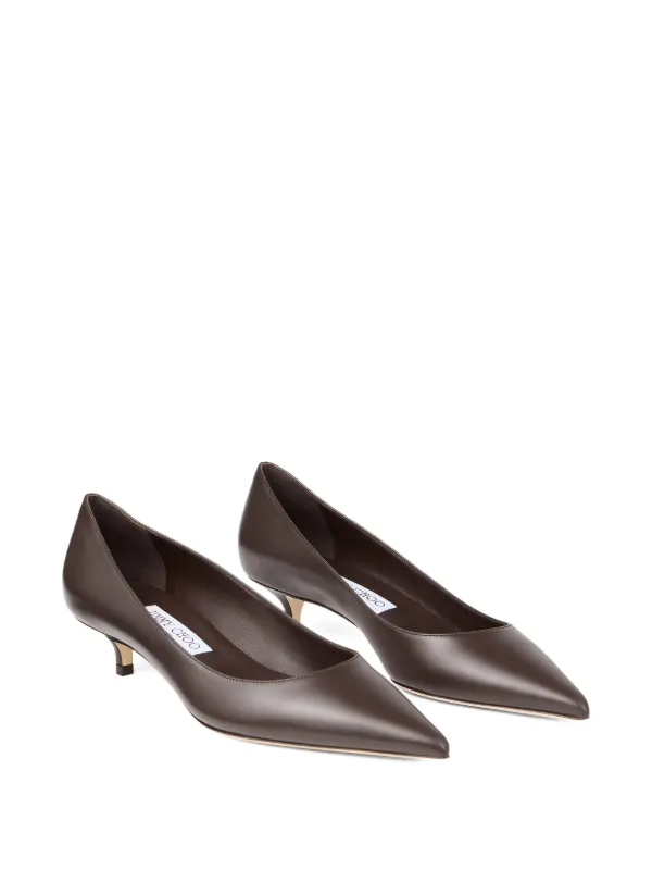 Jimmy Choo Amelia 35 ポインテッドトゥ パンプス | ブラウン