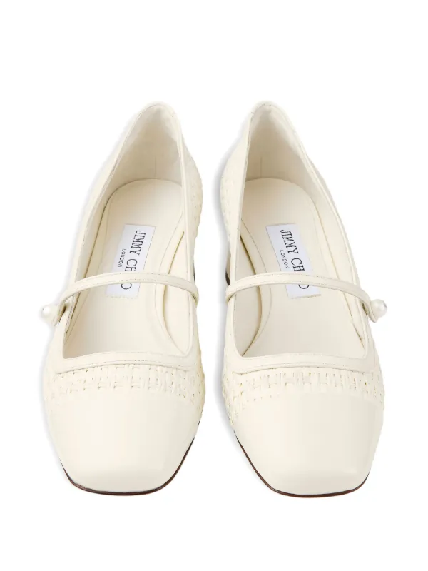 Jimmy Choo 45mm Elisa Pumps | White | FARFETCH