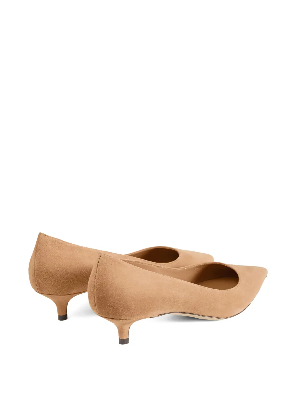 Jimmy Choo 35mm Amelia pointed-toe kitten-heel pumps Brown