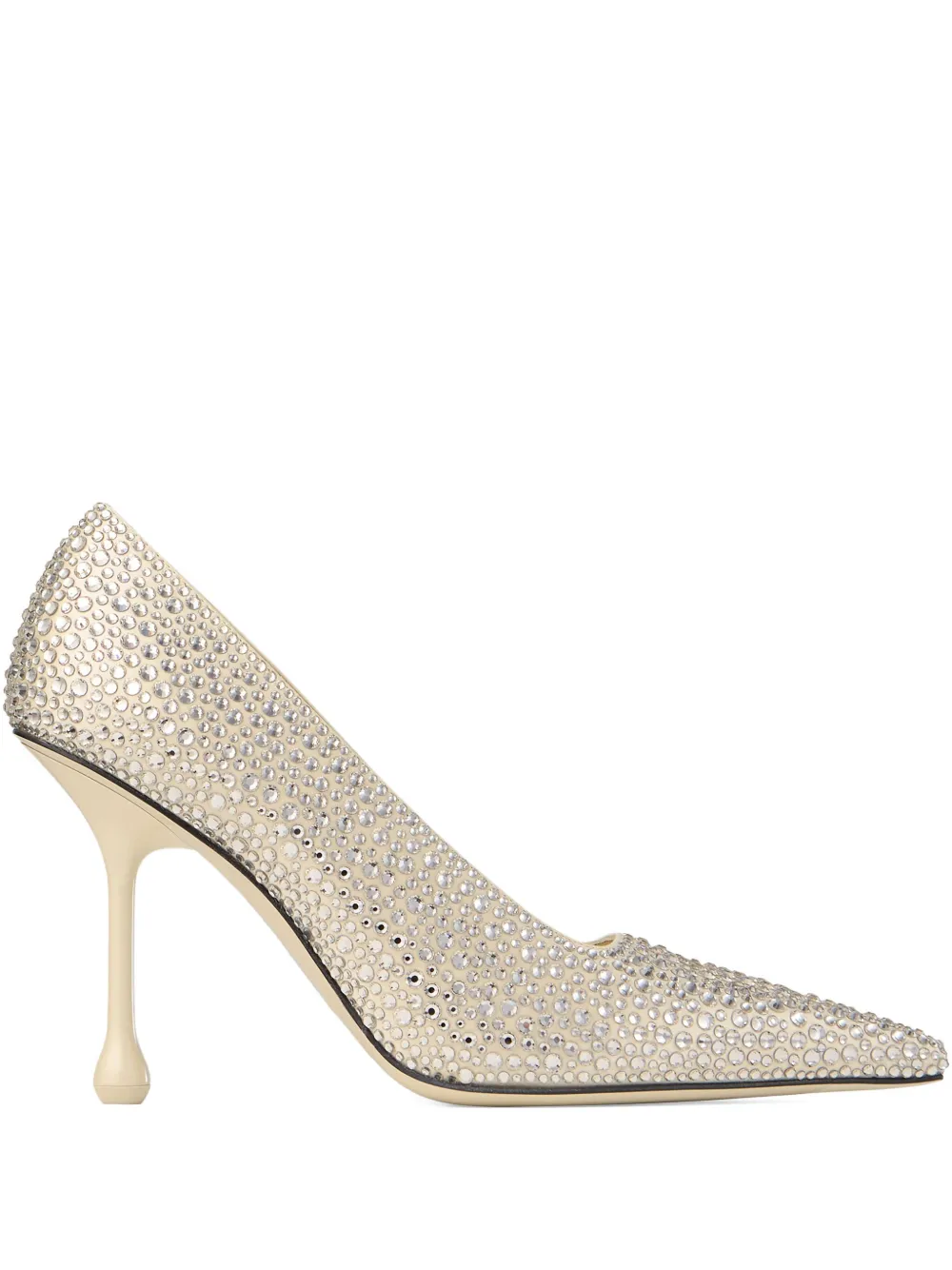 Jimmy Choo 95mm Ixia leather pumps Neutrals