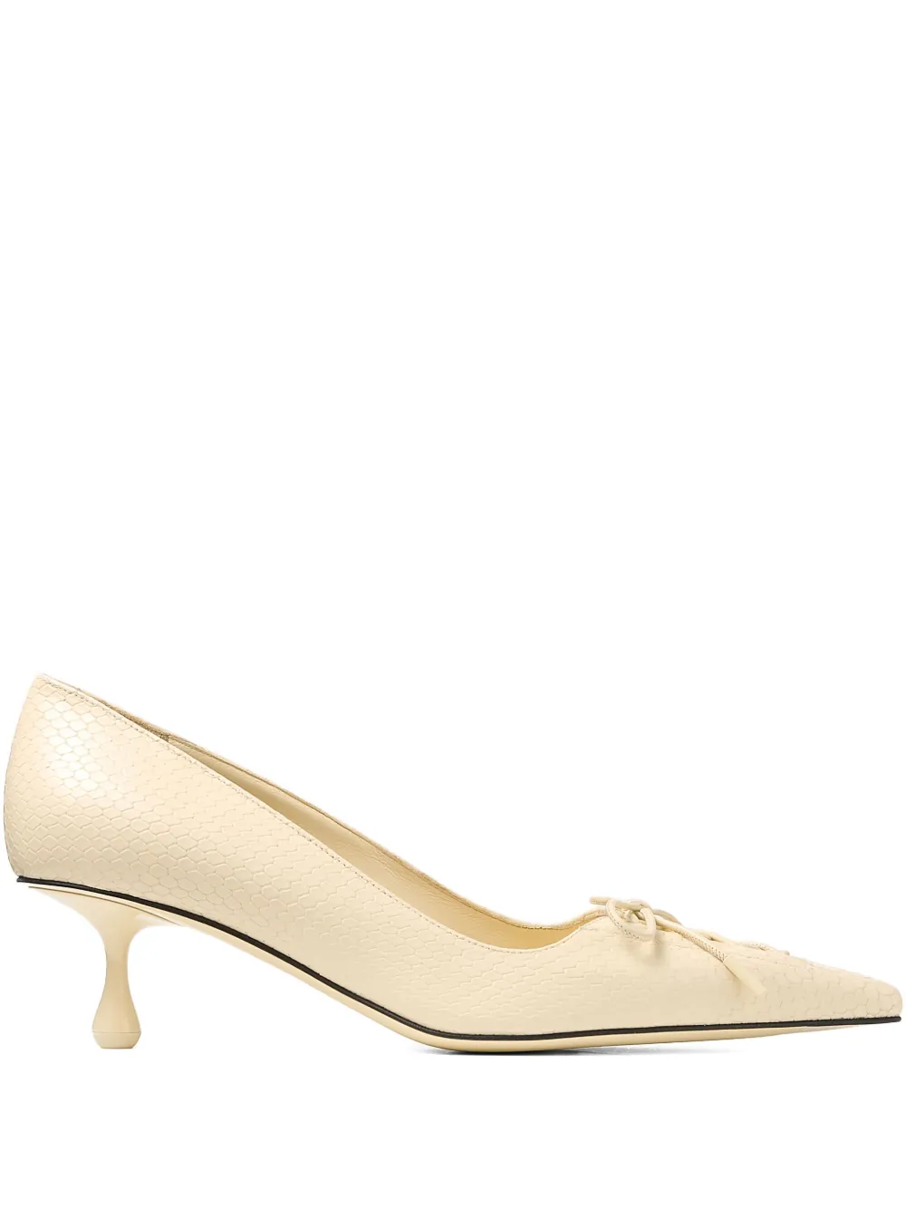 Jimmy Choo 50mm Scarlett lace-up pointed-toe pumps Beige