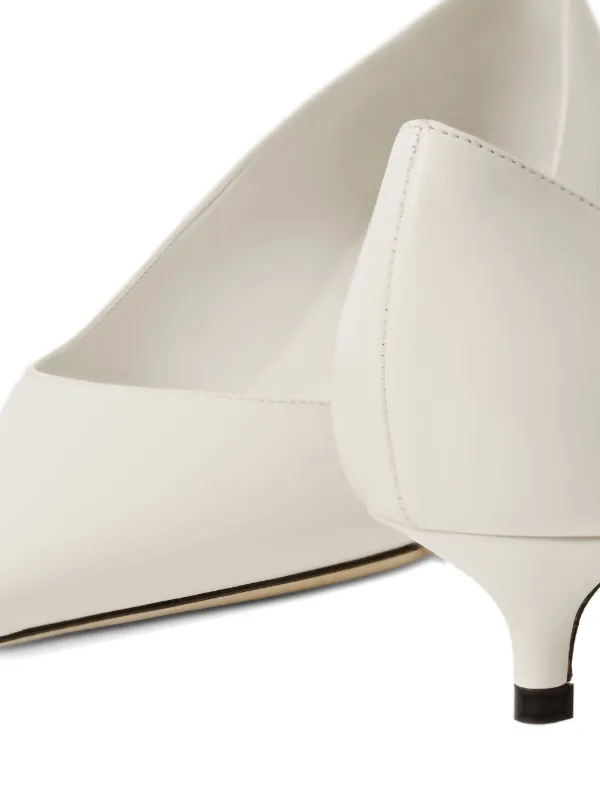 Jimmy Choo Amelia Leather Pumps | White | FARFETCH