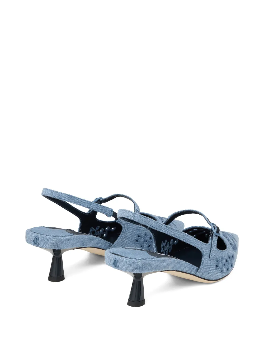 Jimmy Choo Didi embroidered slingback pumps Blue