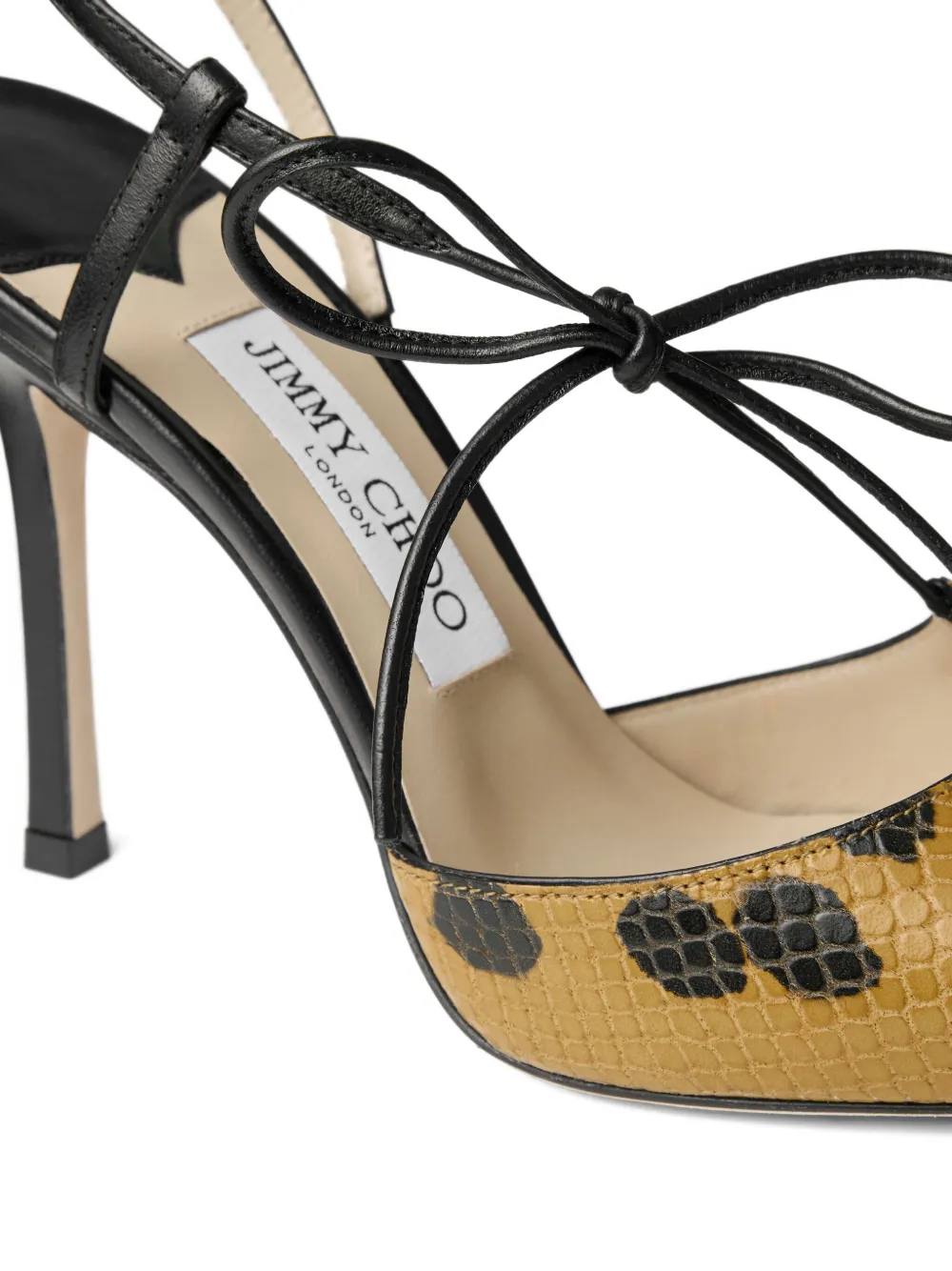 Jimmy Choo 100 mm pumps met strikdetail Bruin