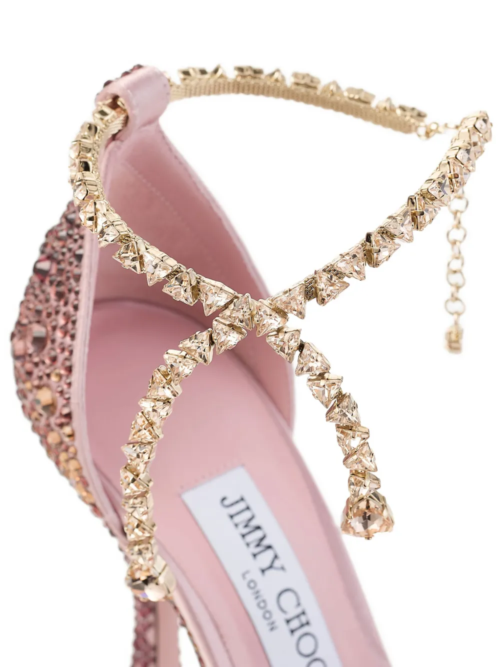 Jimmy Choo 100mm Stevie crystal-embellished pumps Pink