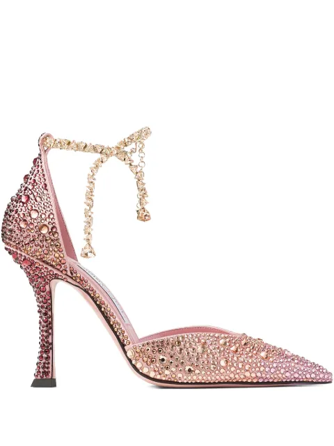 Jimmy Choo 100mm Stevie crystal-embellished pumps