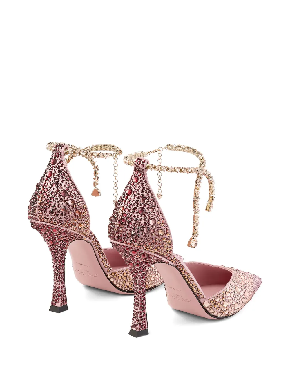 Jimmy Choo 100mm Stevie crystal-embellished pumps Pink