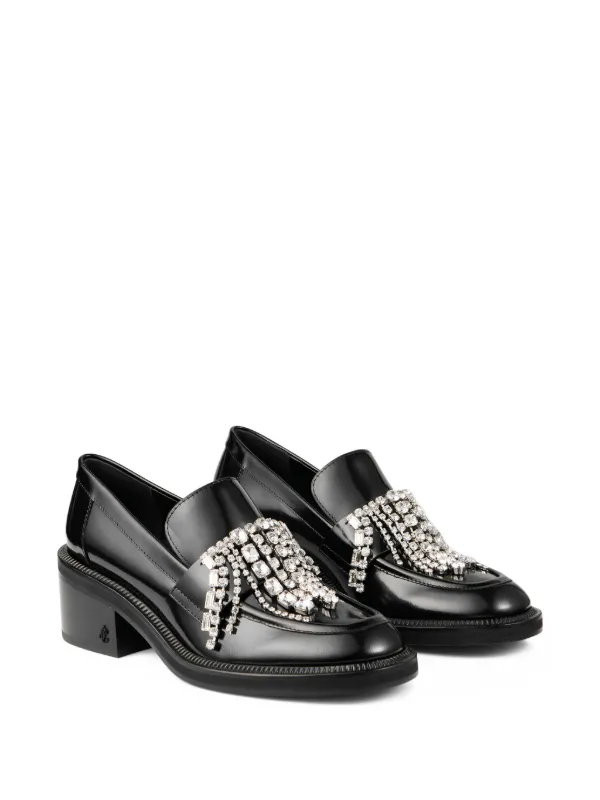 Jimmy Choo 50mm Tylor crystal-embellished Loafer Pumps