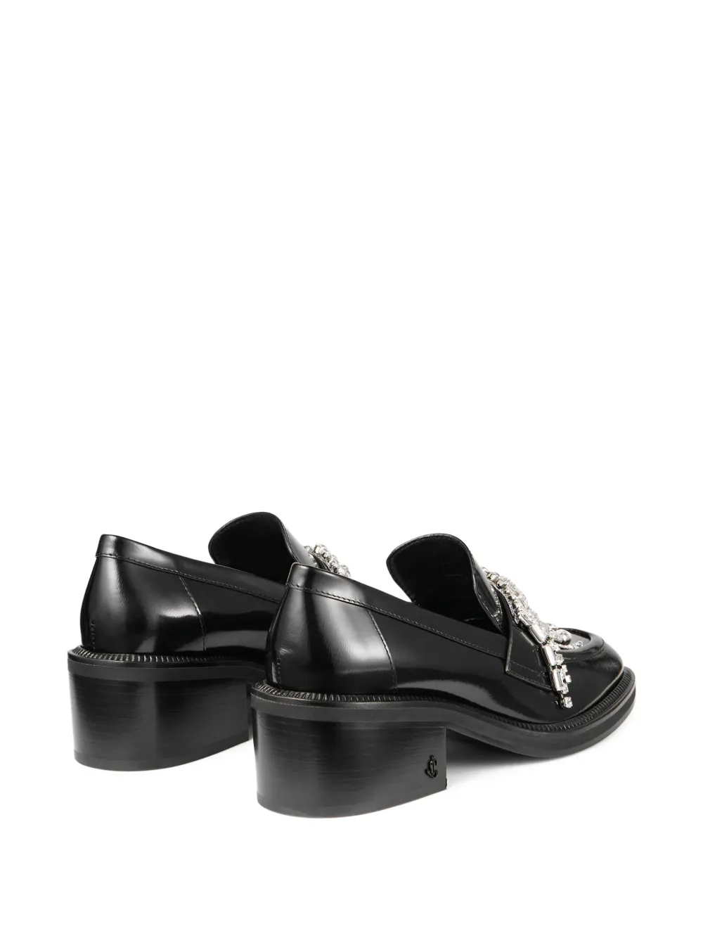 Jimmy Choo 50mm Tylor crystal-embellished loafer pumps Black