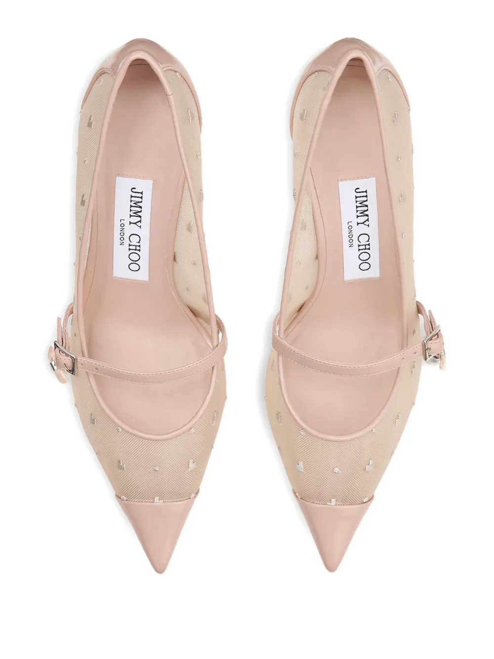 Jimmy Choo 65 mm Aren mesh pumps Beige