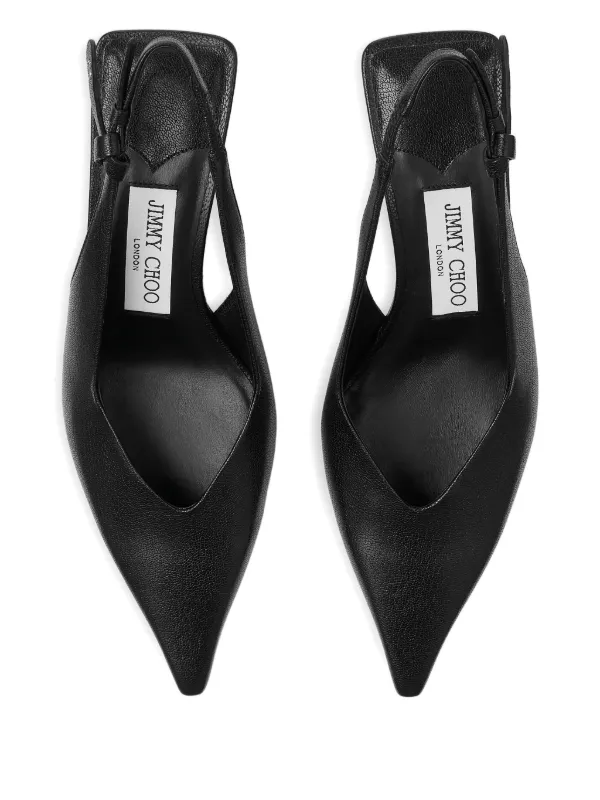 Jimmy Choo 60mm Camie Slingback Pumps | Black | FARFETCH