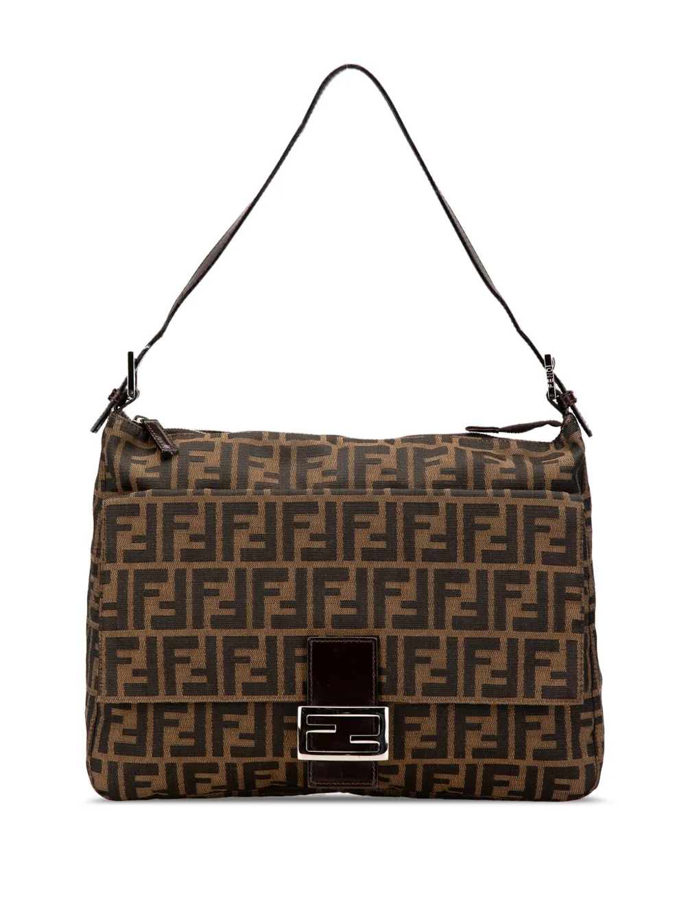 Fendi Pre-Owned 2000-2010 Zucca Canvas shoulder bag - ブラウン Fendi Pre-Owned 2000-2010 Zucca Canvas shoulder bag - ブラウン