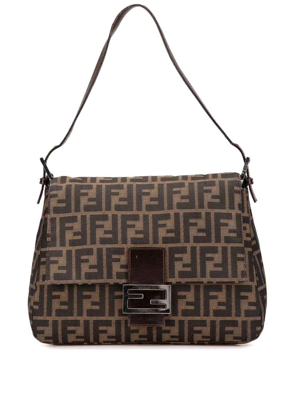 Fendi Pre-Owned 2000-2010 Zucca Canvas Mamma Forever shoulder bag | Brown | Image 1