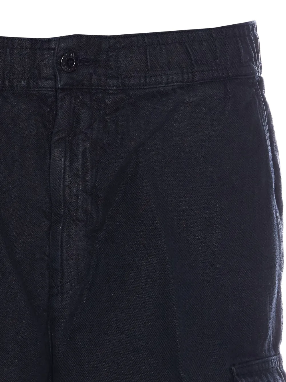 Stone Island Vlas cargo shorts Blauw