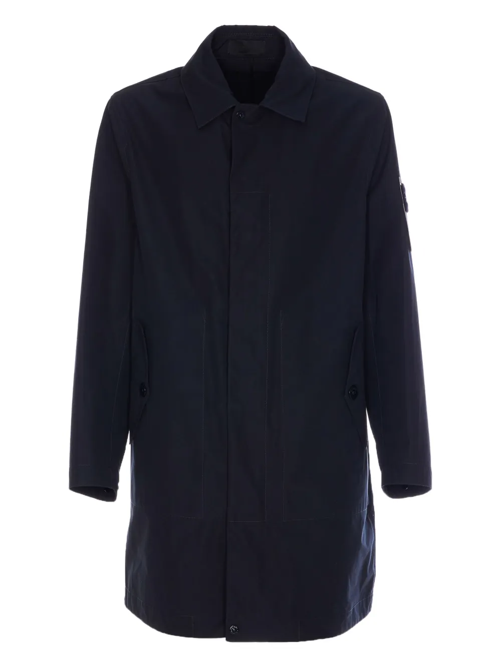 Stone Island weatherproof trench coat Blauw