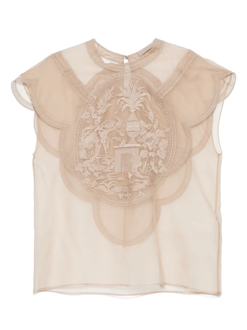 ELIE SAAB EMBROIDERED BLOUSE 