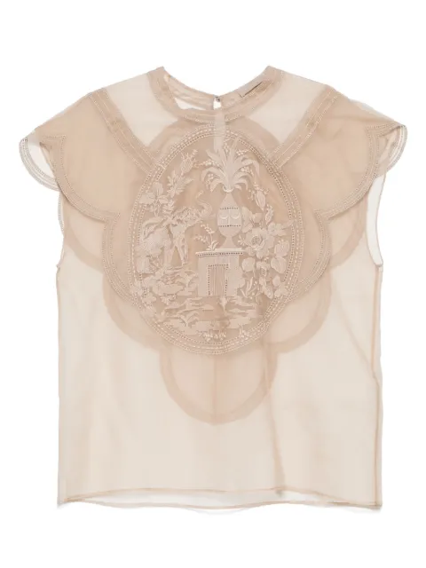 Elie Saab embroidered blouse