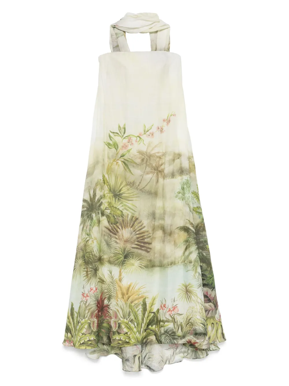 strapless linen dress