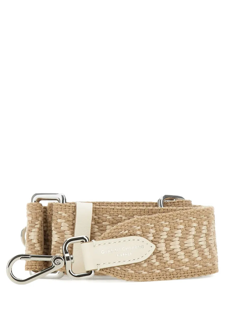 GIANNI CHIARINI Etno ラフィア ショルダーストラップ - ニュートラル GIANNI CHIARINI Etno ラフィア ショルダーストラップ - ニュートラル