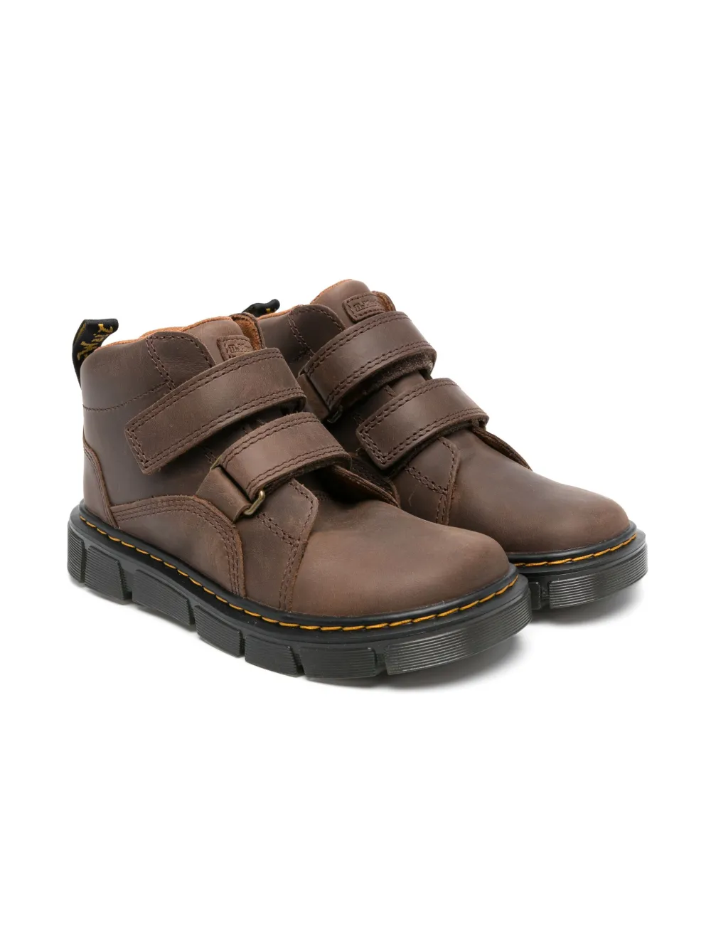 Dr. Martens Raffe leather ankle boots Brown